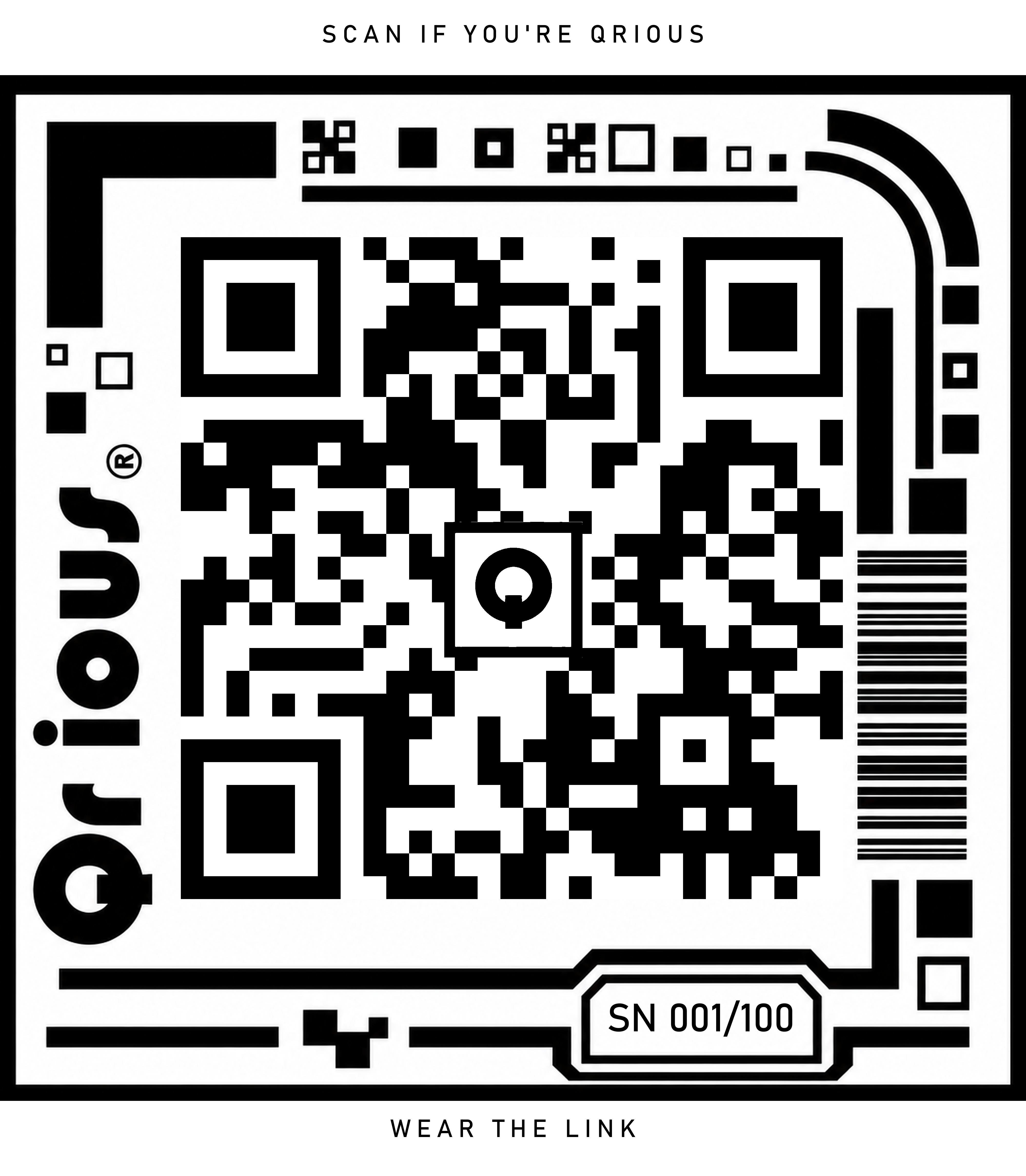 Generated qrious QR code number 001